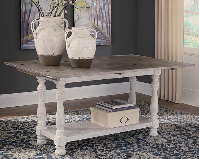 Signature Design by Ashley Havalance Farmhouse Sofa Table, Flip Top Design - Image 5