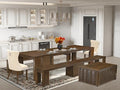 X02DA-2C8-32 6-Pc Dining Table Set includes an Extendable Rectangle Kitchen by LuxebyEastWestFurniture