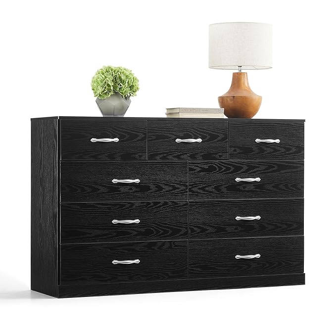 LINSY HOME 9 Drawer Dresser for Bedroom, Modern TV Stand Dressers - Image 9