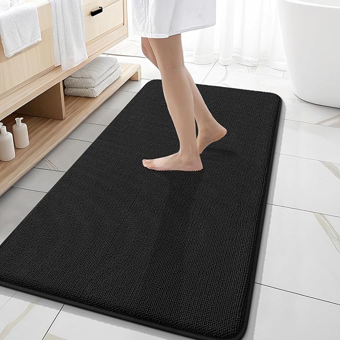 OLANLY Thick Memory Foam Bath Mat Rug 47x20, Extra Soft Absorbent Bathroom Rug by OLANLY