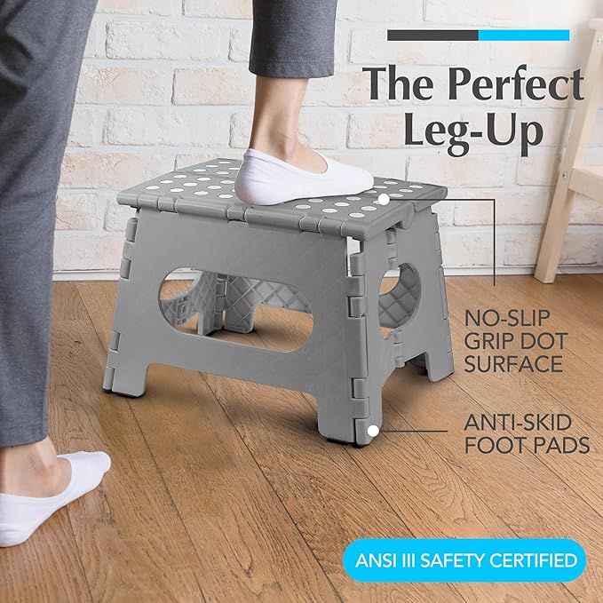 Handy Laundry - Folding Step Stool - Sturdy Enough Collapsible Stool to Support - Image 2