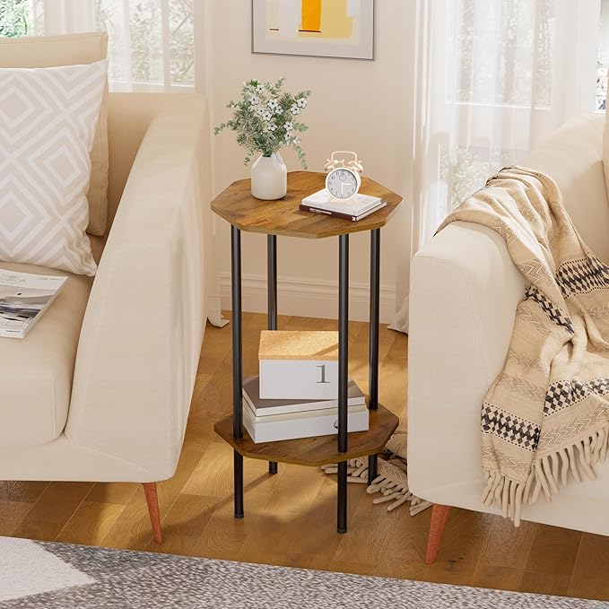 Side Table, Octagonal End Table - Image 6