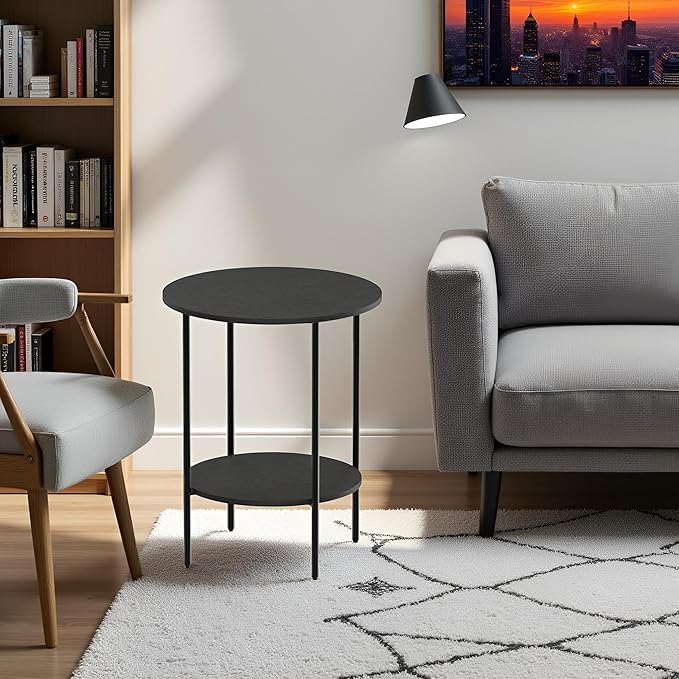 Side Table, Round End Table - Image 8