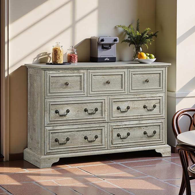 47.2" Farmhouse Sideboard Buffet Cabinet - Image 7