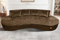 Homguava 104'' Modular Sectional Sofa, Curved Modern Sofa by Homguava