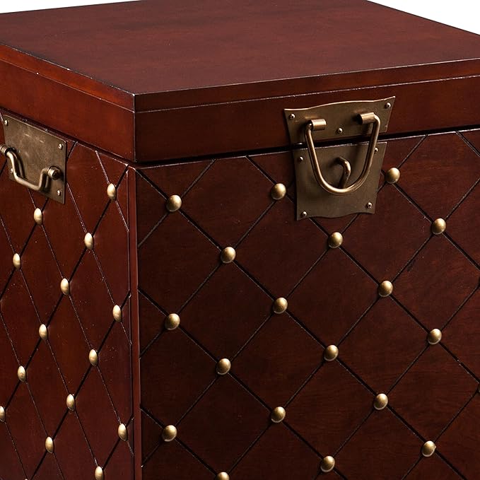 SEI Furniture Nailhead Storage Trunk End Table - Image 4
