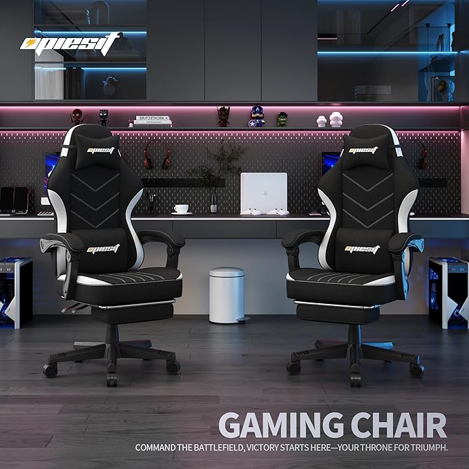 Gaming Chair, Fabric Computer Chair - Image 2