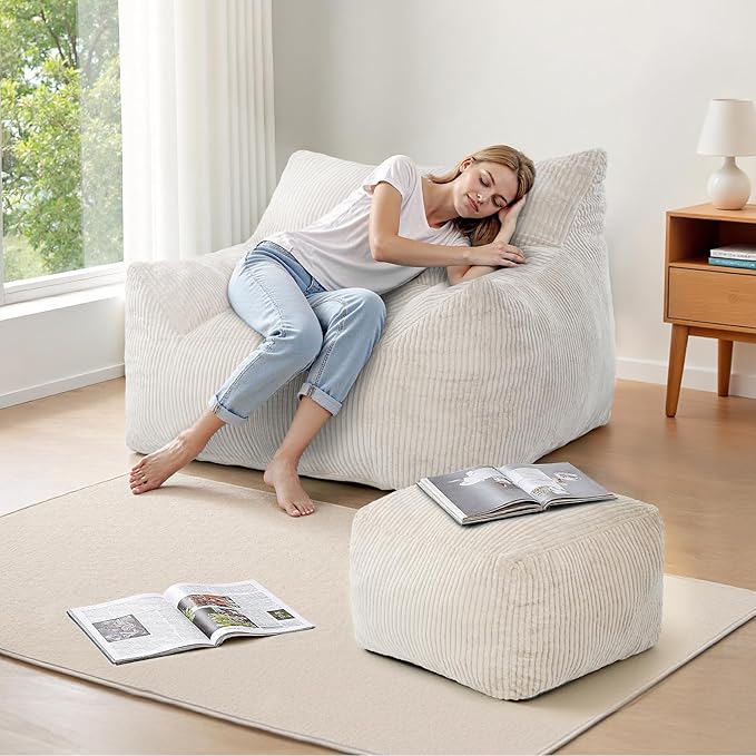 INMOZATA Bean Bag Chair for Adults, 3FT Beanbag Chair by INMOZATA
