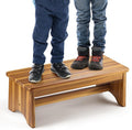 Extra Wide 26in Wooden Step Stool, Heavy Duty One Step Stool by FANATU