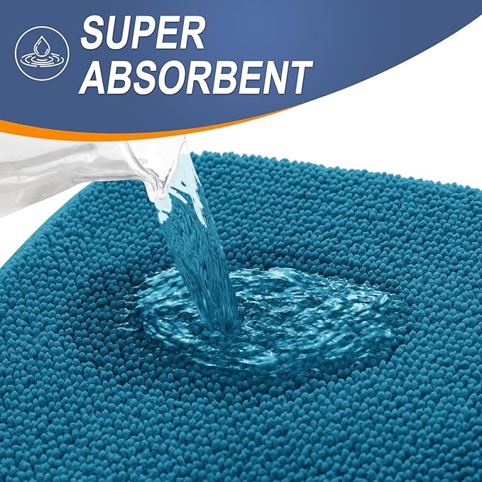 OLANLY Thick Memory Foam Bath Mat Rug 30x20, Extra Soft Absorbent Bathroom Rug - Image 3