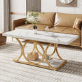 Tribesigns Rectangle Coffee Table, 46.45-inch Modern Coffee Tables by Tribesigns