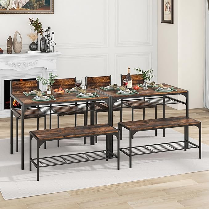 Giantex Dining Table Set for 4, Kitchen Table - Image 9