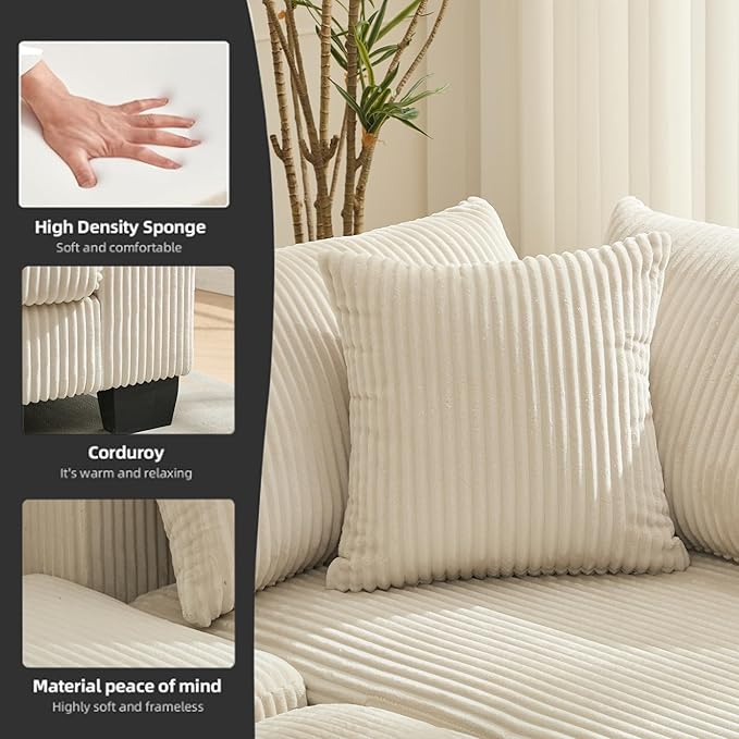 Symmetrical U Shaped Sectional Sofa Convertible Pull Out Sleeper Sofabed - Image 8