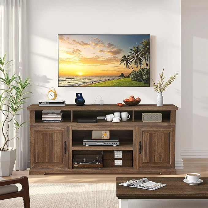 Marsail Modern Farmhouse TV Stand, Entertainment Center - Image 8