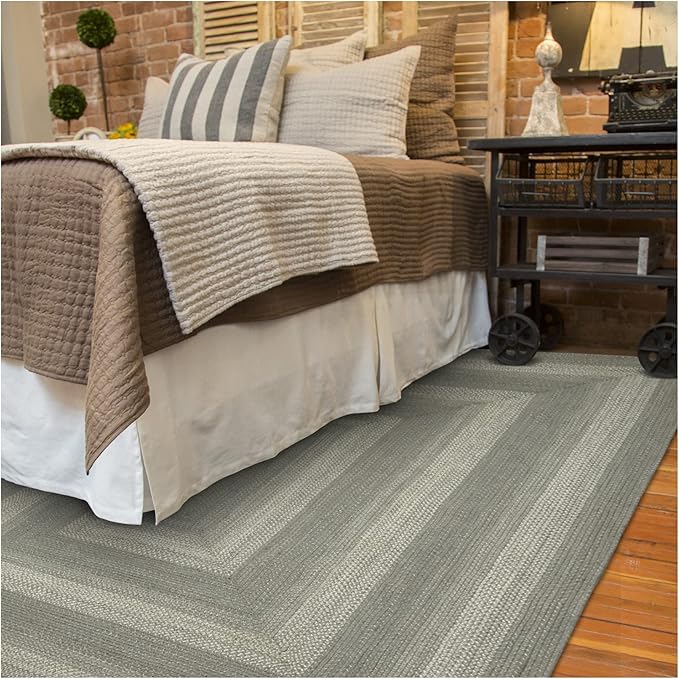 Grey Cloud Jute Braided Area Rug, 6x9' Rectangle - Image 10