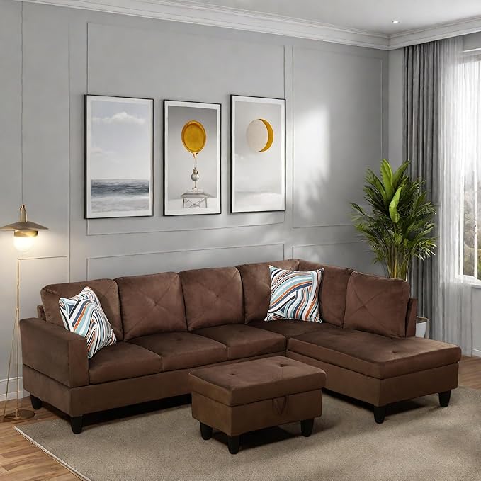 L Shaped Sectional Couches, Modern Modular Sectional Sofa Furniture - Image 4