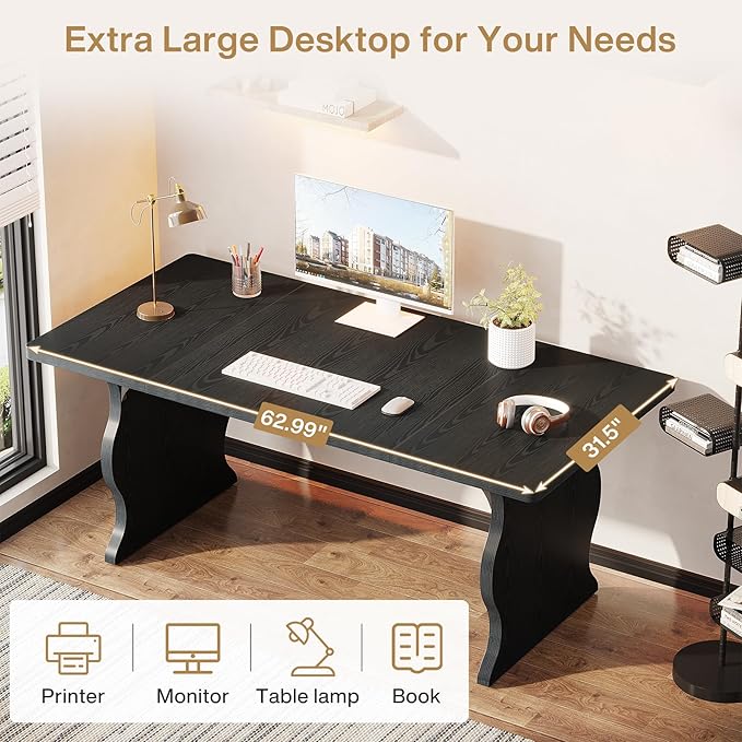 Tribesigns 63" Large Executive Desk - Image 6