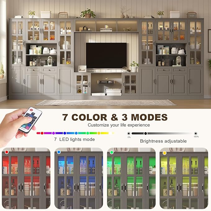 4-Piece Wall Unit TV Stand - Image 3