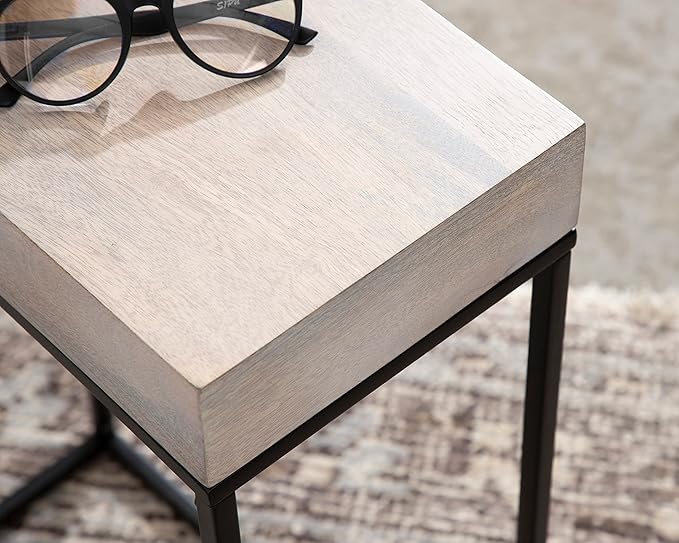 Kate and Laurel Karlsen Wood and Metal Narrow Side Table; 16 x 24 x 8; - Image 5
