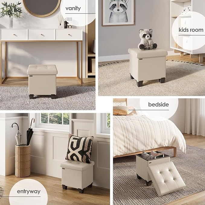 STORAGEBUD Storage Ottoman Cube - Image 4