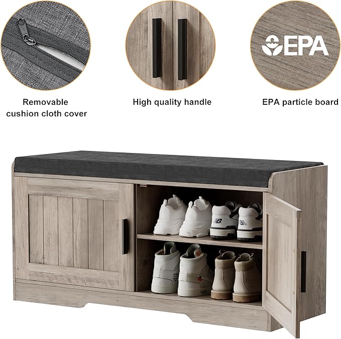 2-Tier Storage Bench, Shoe Bench - Image 7