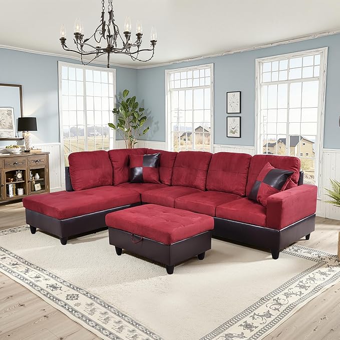 NicBex Sectional Couch 3 Pieces Sofa Set - Image 3