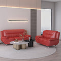 Container Furniture Direct Michael Modern Faux Leather Upholstered Stainless by ContainerDirect