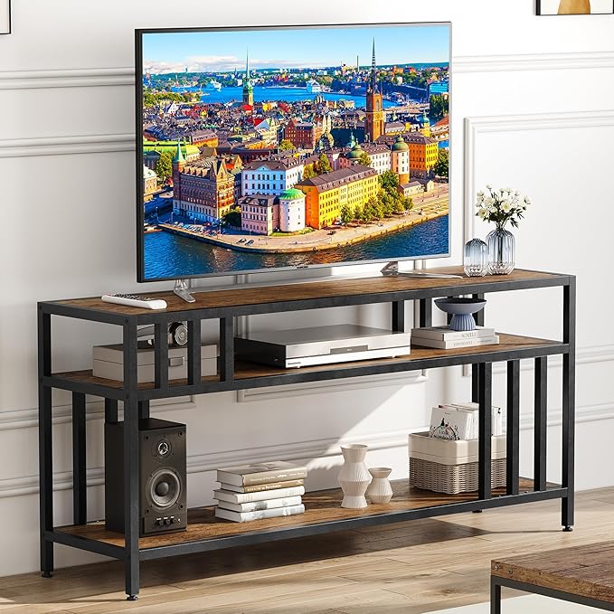 Garvee 58" TV Stand for Television up to 65 Inches, Entertainment Center by Unknown