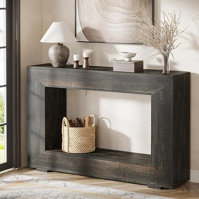 Tribesigns Farmhouse Console Table, 47 Inches Entryway Console Table - Image 3