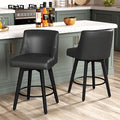 Counter Height Bar Stools Set of 2, Modern Swivel Barstools by ErdoruLiving