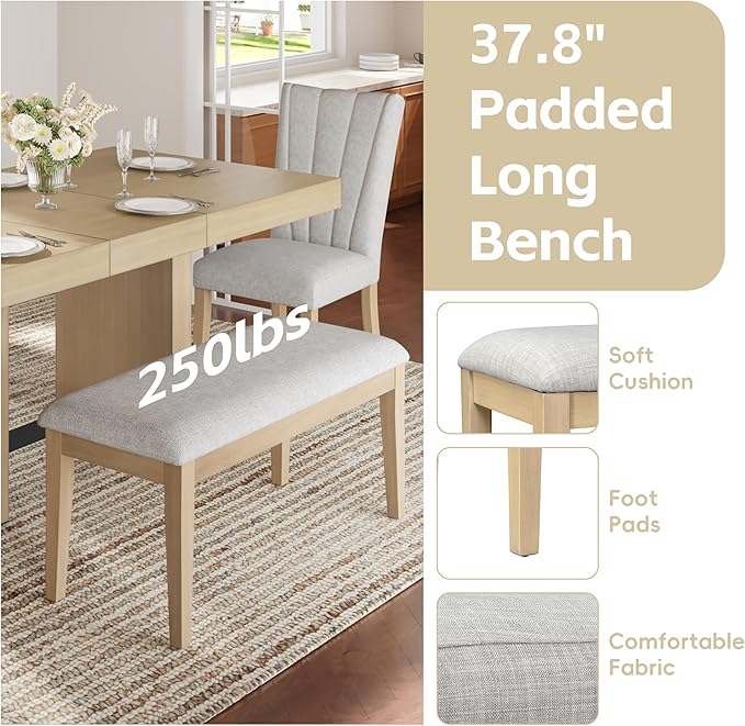 Ball & Cast 6 Piece Farmhouse Dining Table Set - Image 7