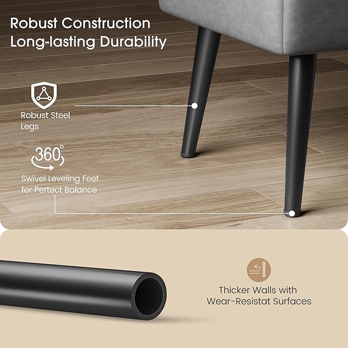 GarveeHome Storage Ottoman Bench, Mid-Century Modern Entryway Bedroom Bench - Image 5