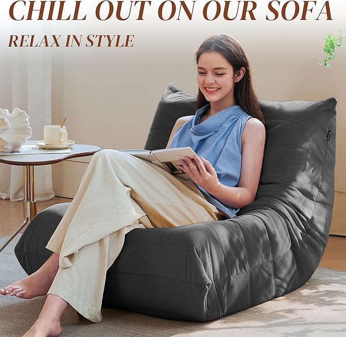 Bean Bag Chair, Fireside Chair Bean Bag Sofa - Image 5