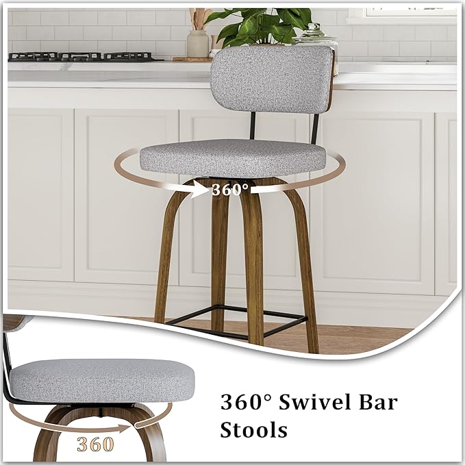 Swivel Counter Height Bar Stools - Image 5