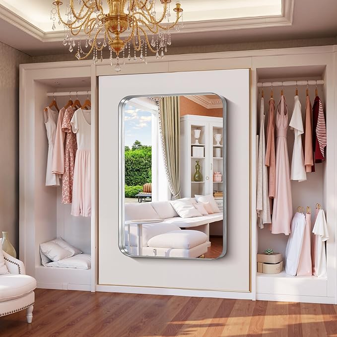 FORBATH 55x36 Inch Large Bathroom Mirror - Image 6