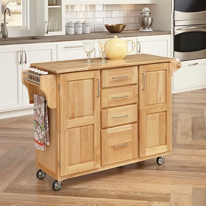 Homestyles General Line Mobile Kitchen Cart, 52-1/2 in. W x 18 in. - 30 in. D x - Image 2