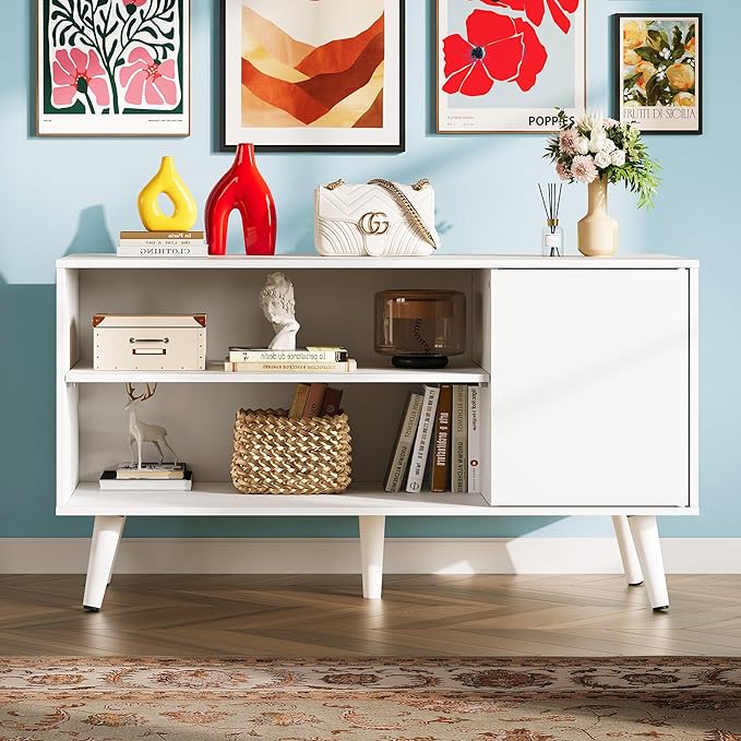 WLIVE TV Stand for 43 Inch TV, Small Entertainment Center - Image 9
