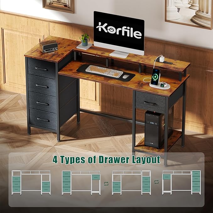 55 Inch Computer Gaming Desk - Image 6