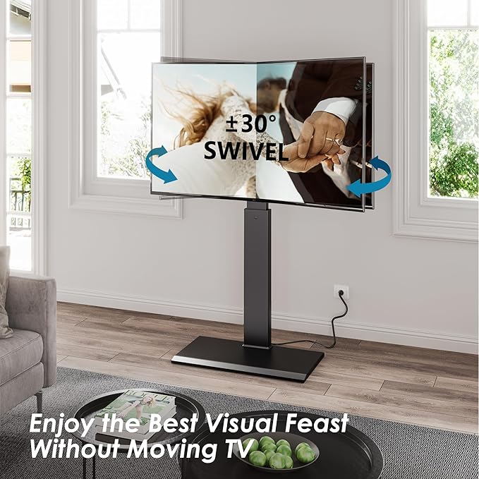 FITUEYES Floor Swivel TV Stand - Image 4