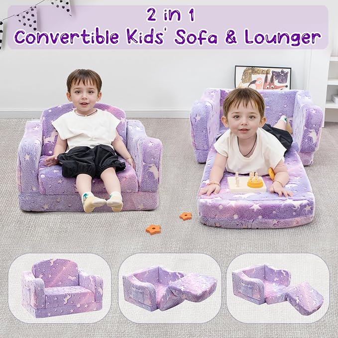 Comfy Toddler Couch and Chair for Kids - Image 3