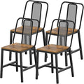 Dining Chairs Set of 4, Wooden Kitchen Chairs, Farmhouse Dining Chairs by Yatiney