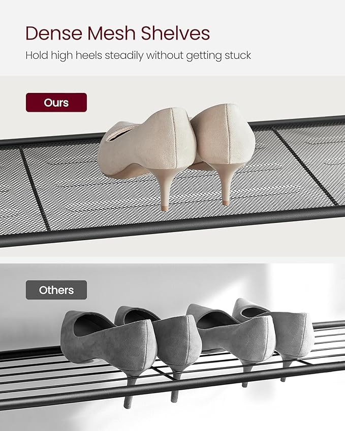 VASAGLE Shoe Rack, 5-Tier Shoe Storage Organizer - Image 4