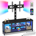 Corner TV Stand with Mount LED by EVAWOO