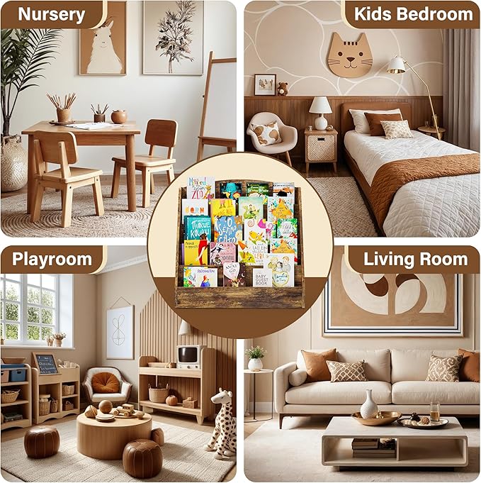 TOETOL 5-Tier Kids Bookshelf - Image 7