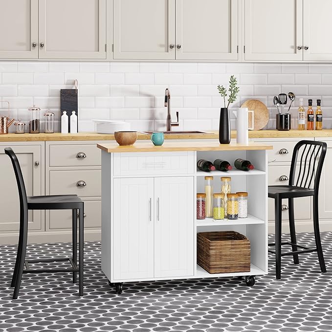 Shintenchi Kitchen Island Cart - Image 5