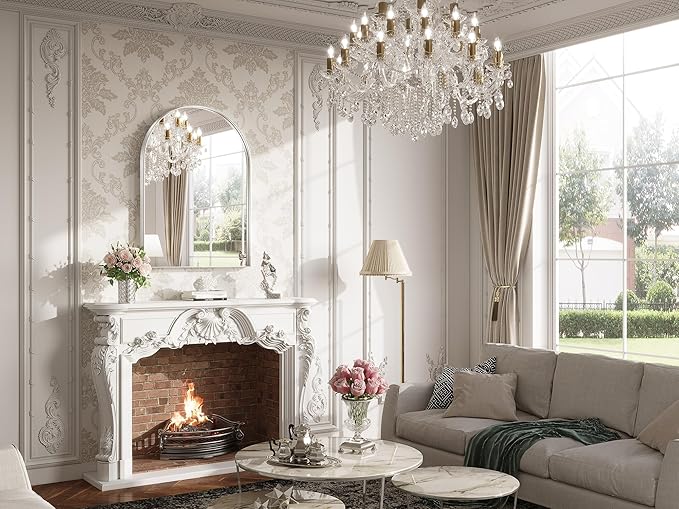 Brightify Arched Mirror, Arched Wall Mirror, 30 x 40 Inch Silver Arch Mirror - Image 2