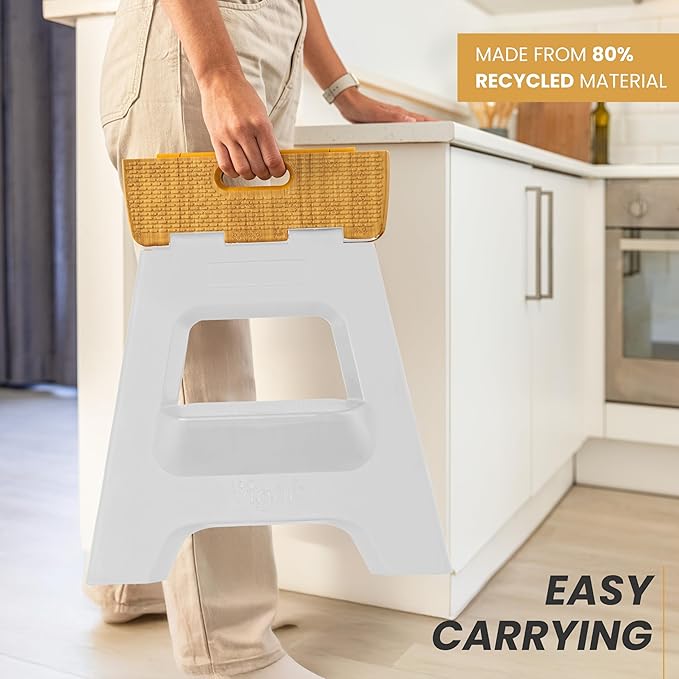 Vigar Compact Step Stool Foldable, 16-inch Two-Step Stools - Image 7