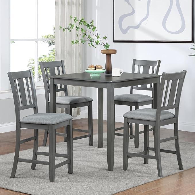 KEIKI 5-Piece Counter Height Dining Table Set by Unknown