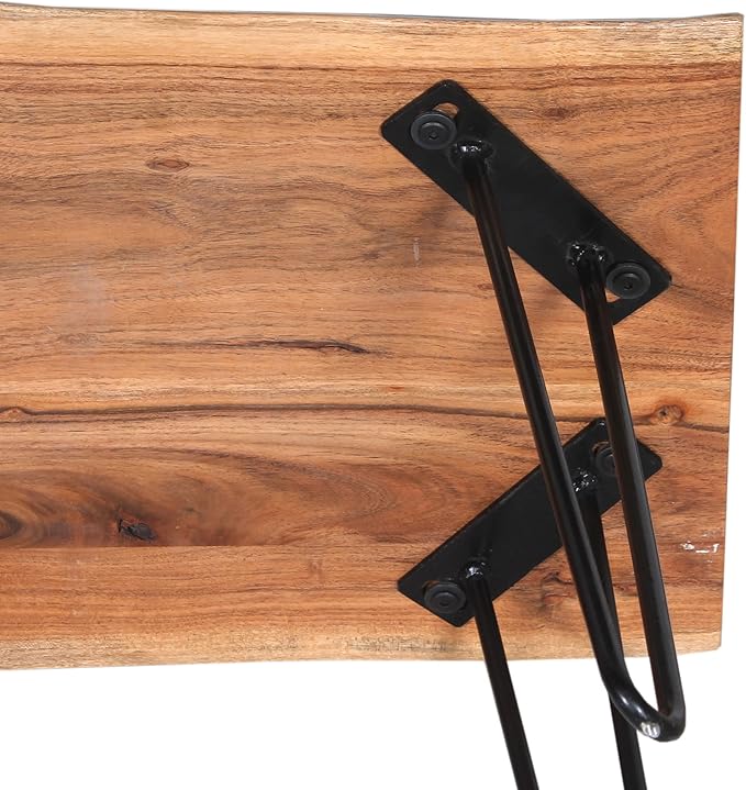 Alaterre Furniture Natural Live Edge End Table - Image 12