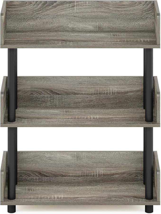 Furinno Turn-N-Tube 3-Tier Multipurposes Display Rack, Open Shelf Rack/Storage - Image 6